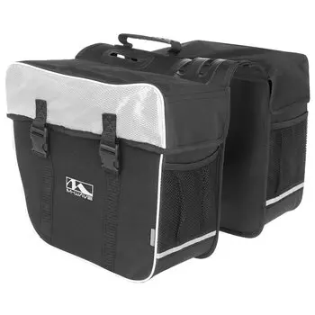 Сумка-штаны M-WAVE на велобагажник, 30 л, черно-белая, 5-122802