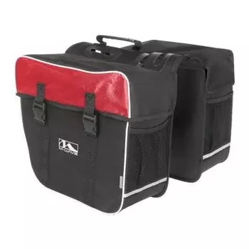 Сумка-штаны M-WAVE на велобагажник, 30 л, черно-красная, 5-122803