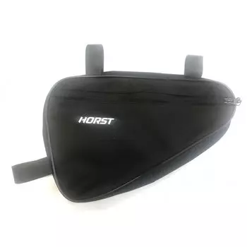 Сумка велосипедная HORST, на руль для велосипеда/самоката, 19х9х14 мм, быстросъемная, 3 липучки, черный, 00-555593