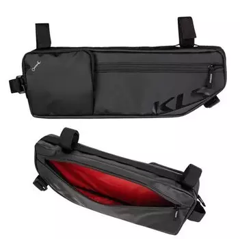 Сумка велосипедная KELLY'S MAYA, под раму, туристическая, 2,8л (38x12x6см), Tarpaulin, отделение для инструмента, черная