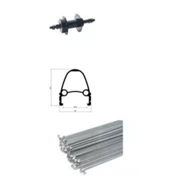 Колесо велосипедное TRIX 24", заднее, под дисковый тормоз, D1-24-black-13427