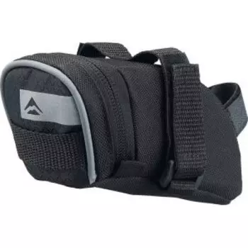 Сумка велосипедная Merida, подседельная, 0.5 л, 6.5×12×6cm, крепление на ремешке, Small, 80гр, Black/Grey, 2276004444