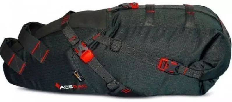 Сумка велосипедная подседельная ACEPAC Saddle bag L 16L, серый, 103329