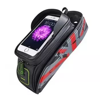 Сумка велосипедная Rockbros, на раму, 29см х 12см х 13см, красный, 021-1R