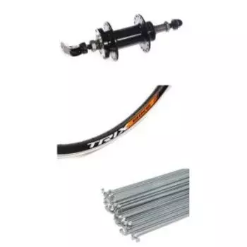 Колесо велосипедное TRIX, заднее, 26", алюминий, под дисковый тормоз, трещотка, эксцентрик, чёрный, D17-26-black-6665