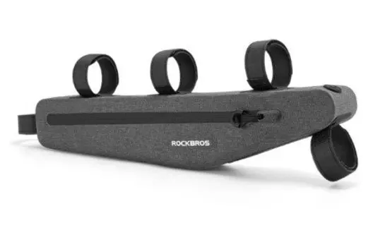 Сумка велосипедная ROCKBROS, на раму, влагозащитная, 1,5 л, темно-серый, AS-052