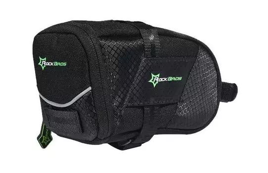 Сумка велосипедная Rockbros, под седло, 0.6 л, нейлон+полиэстер, черный, C10-BK