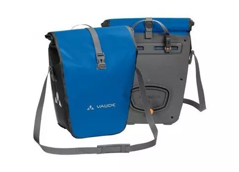 Сумка велосипедная, VAUDE Aqua Back, большая, на багажник, комплект 2 шт, blue, 12411