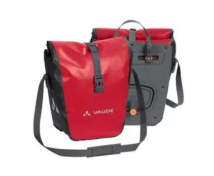 Сумка велосипедная, VAUDE Aqua Front, большая, на багажник, комплект 2 шт, red, 12493