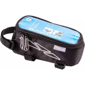 Сумочка-чехол+бокс M-WAVE XL увеличенная, 185х95х85 мм, на велораму, для смартфона, влагозащищенная, черная, 5-122372