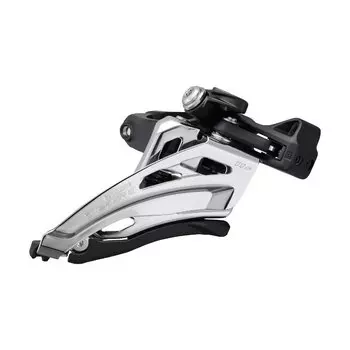 Суппорт-переключатель SHIMANO DEORE KFDM5100MM4 верхняя тяга, хомут 34,9мм, с переходником, 31,8-28.6мм, 2-8241