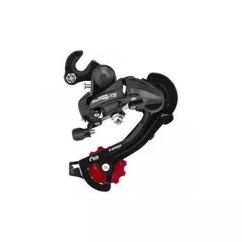 Суппорт-переключатель задний SHIMANO TOURNEY ARDTZ500GSB, 6 скоростей, крюк, средняя лапка, черный, 2-8192