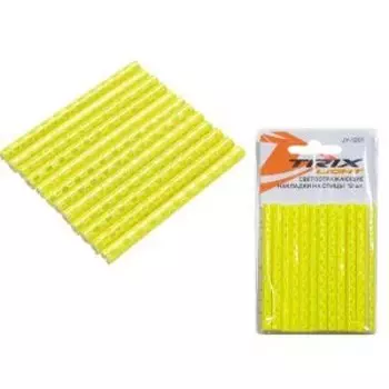 Светоотражающие накладки TRIX, на спицы, желтые, JY-1201 yellow