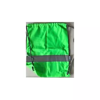 Мешок светоотражающий велосипедный, Vinca Sport, 420х350мм, для обуви, лайм, TS-SP-03 lime