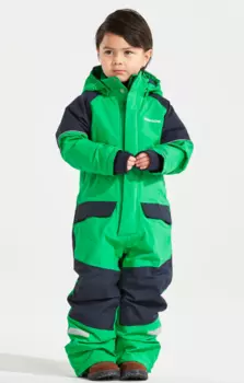 Комбинезон детский Didriksons BILLE, изумрудно-зеленый, 501844