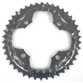 Звезда передняя для велосипеда Shimano Deore FC-M590-10, 42T AE серебристого цвета Y1MZ98020