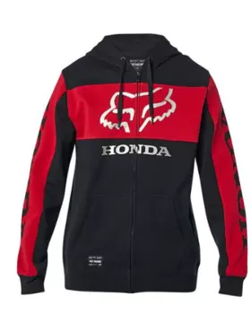 Толстовка Fox Honda Zip Fleece, Black/Red, 25955 (Размер: XL )