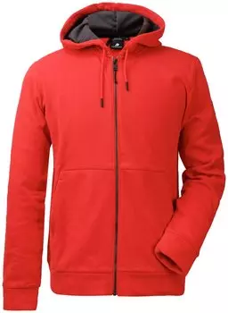 Толстовка мужская Didriksons VILJAR USX HOOD, 382 красная лава, 503010