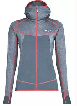 Толстовка Salewa Puez Hybrid Pl Women's Fz Hdy Ombre Blue Melange, 00-0000027389_3866