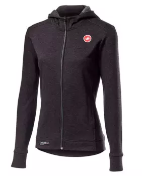 Толстовка женская Castelli MILANO флис, черный, 4519573 (Размер: M)