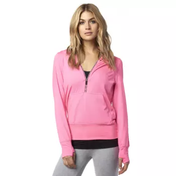 Толстовка женская Fox Zeal Po Hoody, неоновый розовый 2016