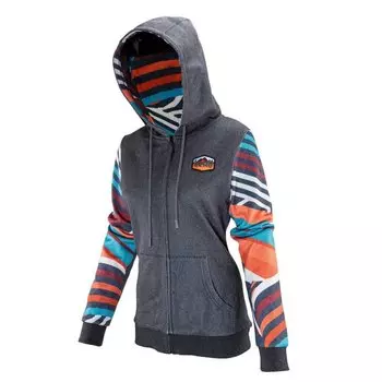 Толстовка женская Leatt Premium Zip Hoodie Women, Stripes, 2024, 5024400501 (Размер: S, Цвет: Stripes)