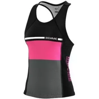 Топ для триатлона Biemme T-AERO LADY, черный/розовый, R10P203L