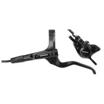 Тормоз дисковый Shimano, MT201, BL(левый)/BR(передний), полимерные колодки, 1000мм, черный, CC-122213