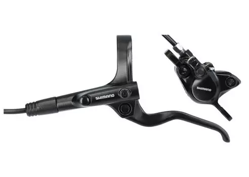 Тормоз дисковый Shimano, MT201, BL(левый)/BR(передний), полимерные колодки, 1000мм, черный, CC-122213