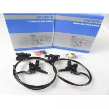 Тормоз дисковый Shimano SLX, M7100, Discbrakeset, KM7100KLFPRX085 / KM7100KRRXRA200, AN50222-oem
