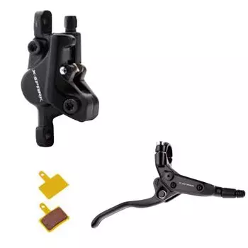 Тормоз дисковый TRIX HD-M500, гидравлический, комплект передний/задний, ротор 160 мм-2шт, черный, HD-M500