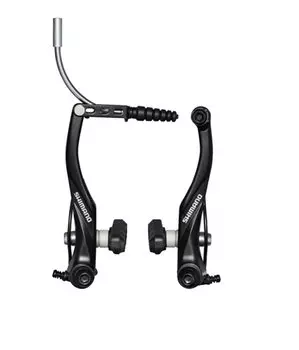 Тормоз Shimano Alivio T4010, v-brake, задний, колодки S70C, черный, EBRT4010RX41SLP