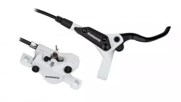 Тормоз Shimano M396, дисковый, правый задний, пластиковая колодка, 1700 мм, EM396SRXRA170