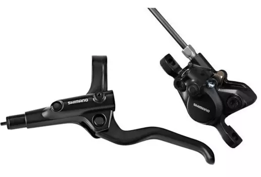 Тормоз Shimano MT201 дисковый, передний BR, левый BL, полимерные колодки, 1000 мм, EMT201KLFPRA100