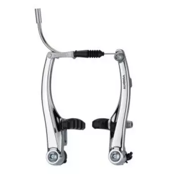 Тормоз велосипедный ALHONGA, V-brake, алюминий, рамки 125 мм, колодки HJ-601.12, комплект, HJ-812AD7