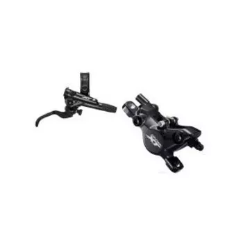 Тормоз велосипедный Shimano DEORE XT M8100, в сборе, задний, дисковый, гидролиния 1500 мм, черный, KM8100KRRXSX150