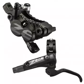 Тормоз велосипедный Shimano Zee M640, дисковый, комплект, J-kit, шланг 1000мм, пластиковые колодки, IM640BJLFPRA100