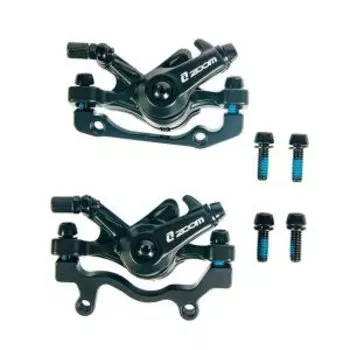 Тормоз ZOOM DB-285, дисковый механический, комплект передний/задний, ротор 160мм, IS, DB-285-160