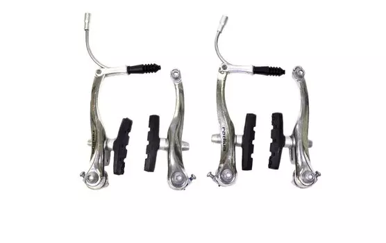 Тормоза Radius, V-brake, передний + задний, 110 мм, алюминий, серебристые, V993DG silver