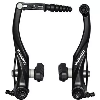 Тормоза SHIMANO ALIVIO V-брейк, 107мм, универсальные, алюминий, черные, ABRT4000RX43SL, 2-8100