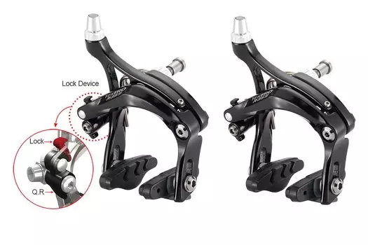 Тормоза TEKTRO Cyclocross R359, передние и задние, с колодками 55 мм, рычаги 47-59 мм, регулируемые, черный, 6-170994