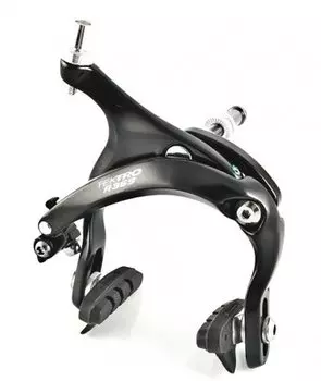 Тормоза Tektro, ROAD R369, передний/задний с колодками 55мм, рычаги 55-73мм, алюминий, регулируемые, черный, 6-190369