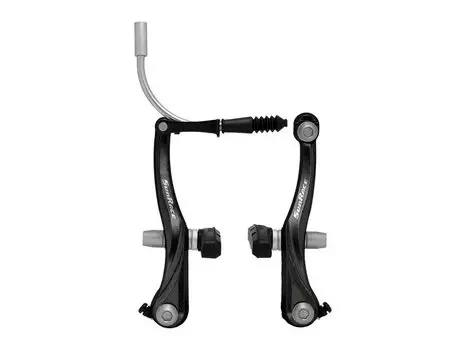 Тормоза велосипедные SUNRACE BCM32.RSSM.BS0.HP M32, с упором, 135гр, задние, 110mm, черные, 06-201702