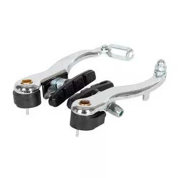 Тормоза велосипедные V-brake Yinxing YX-C18D, колодки 60 мм, сталь, серебристый, КЛ106805