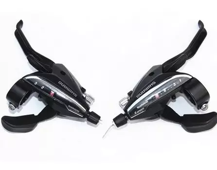 Тормозная ручка/шифтер Shimano Acera EF65, комплект, 3x8 скорости, трос+оплетка, ESTEF65P8A3L