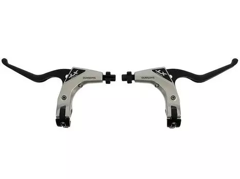 Тормозная ручка SHIMANO XT T780, правая+левая, цвет серебристый, v-brake EBLT780BPAS