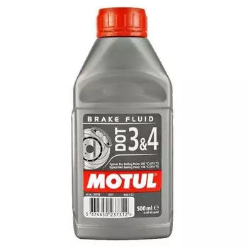 Тормозная жидкость Motul Dot 3/4 Brake Fluid, для тормозов, 0.5 литр, 102718