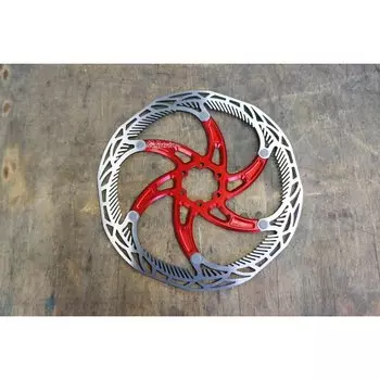 Тормозной диск Neutrino, на пауке, 6 винтов, 160 мм, цвет красный, NCROTOR160RD