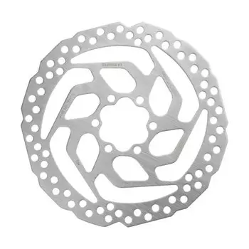 Диск тормозной SHIMANO RT26 ASMRT26S, для дискового тормоза, на 6 болтов, 160 мм, сталь, для пластиковых колодок, 2-8277