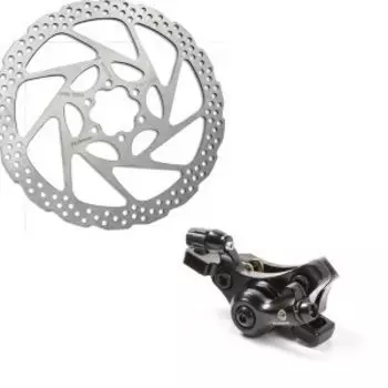 Тормозной набор CLARKS, CMD-24 E-BIKE, механический, дисковый, передний и задний, роторы 180+160 мм, облегченный, 3-473